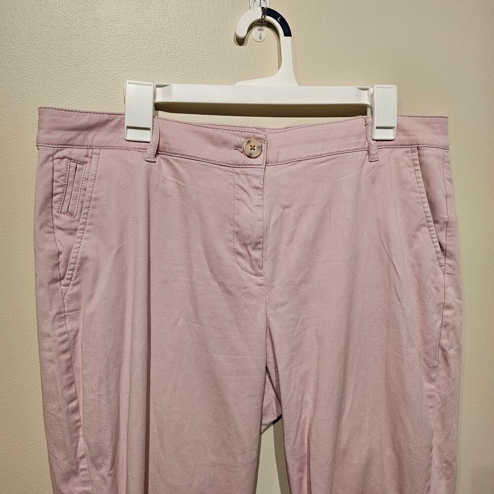 J. Jill Size 14 Light Pink Straight Leg Pants - Picture 3 of 7